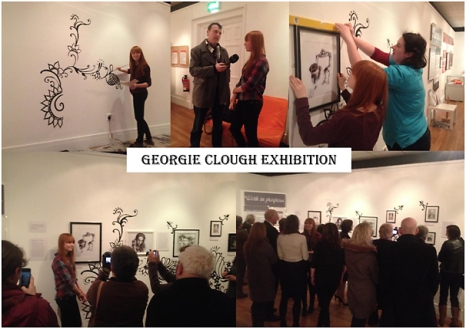 Georgie Clough exhibition opening